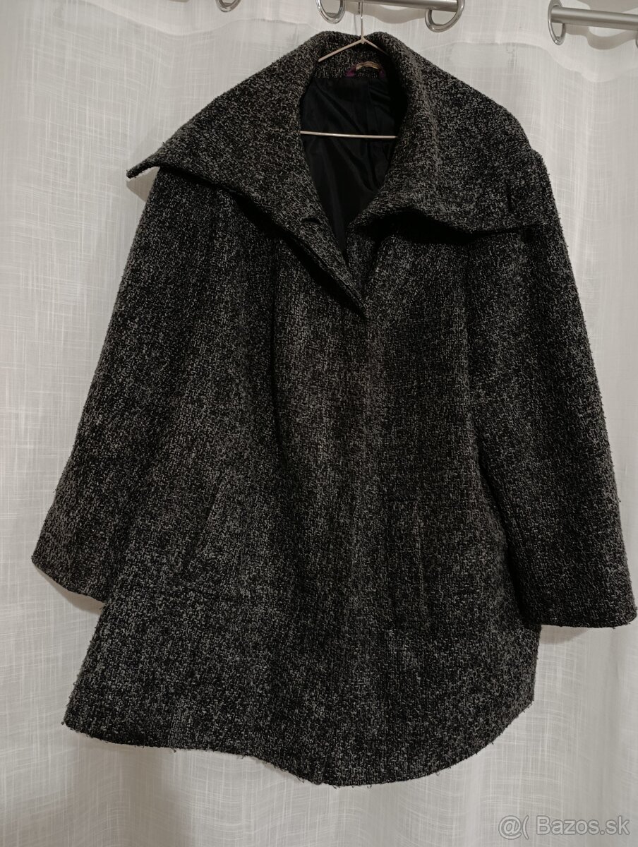 Sivý kabátik veľ 56 - 3