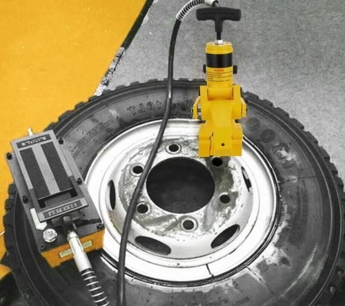 Hydraulický srážeč patek pneu včetně nožní pumpy - 3