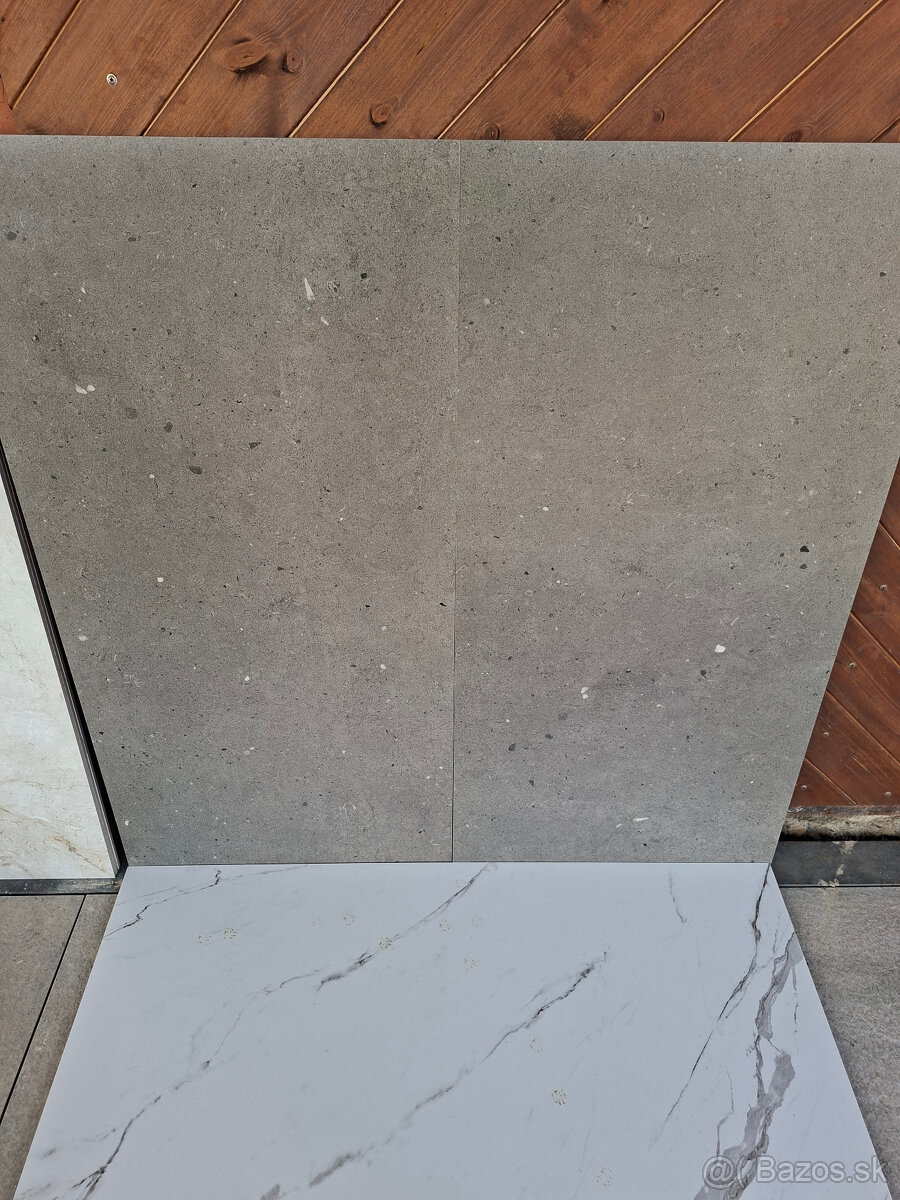 Predám sivú matnú gresovú dlažbu 60x120 cm - 1 trieda - 3