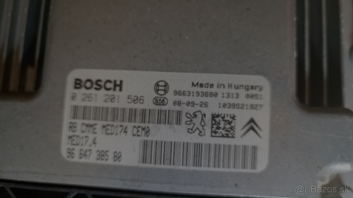 Komplet riadiaca jednotka motora PSA 1.6VTI 110KW - 3