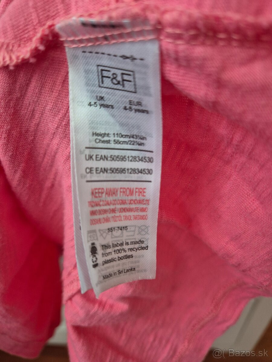 Šaty letné dievčenské veľ.110 - 3