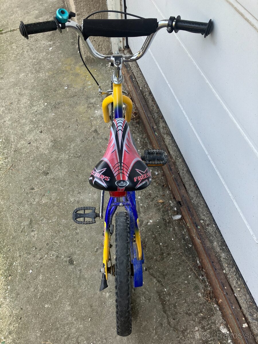 Predám detský modrožltý bicykel - 3