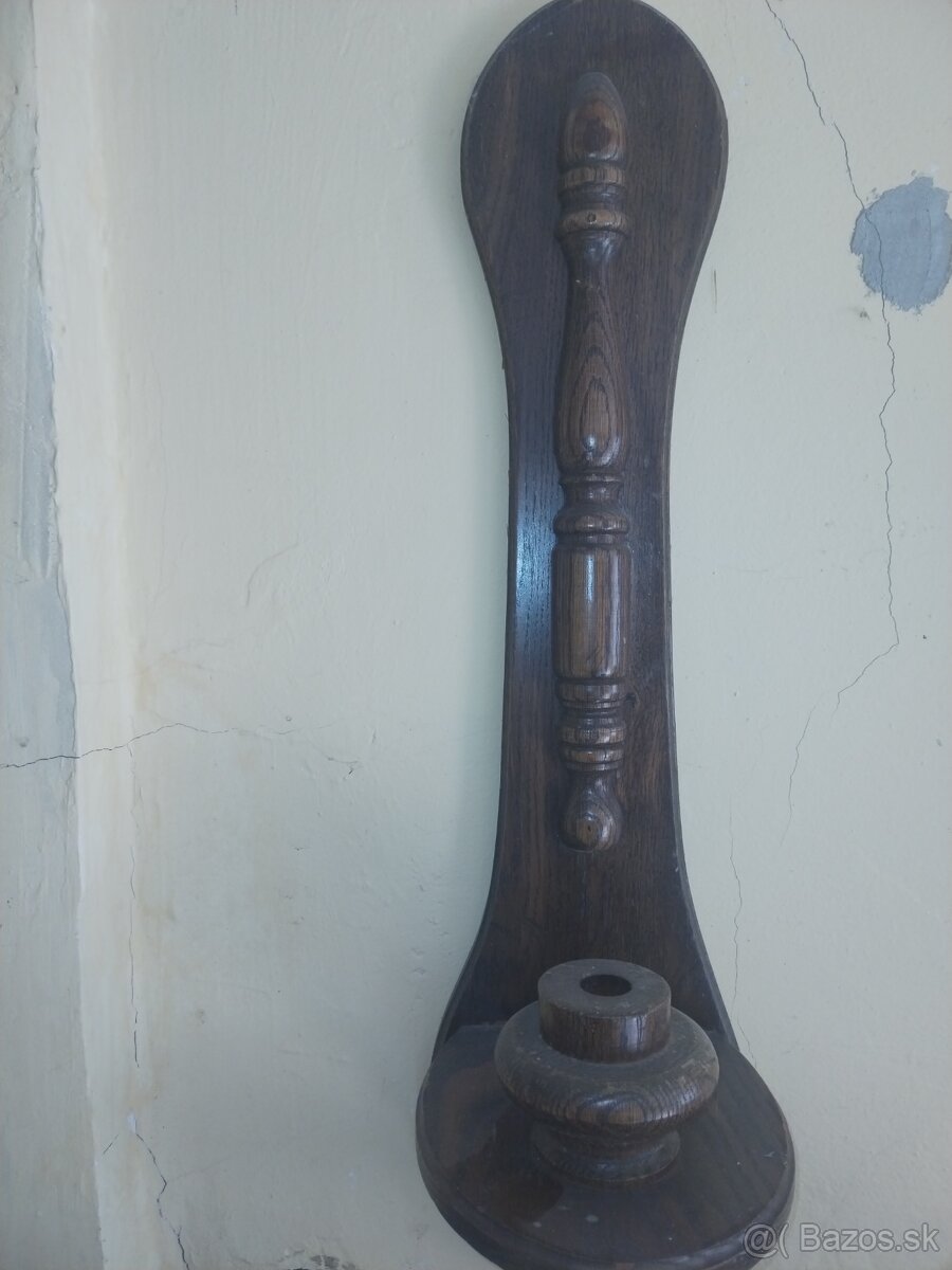 Svietniky drevené nástenné - 3