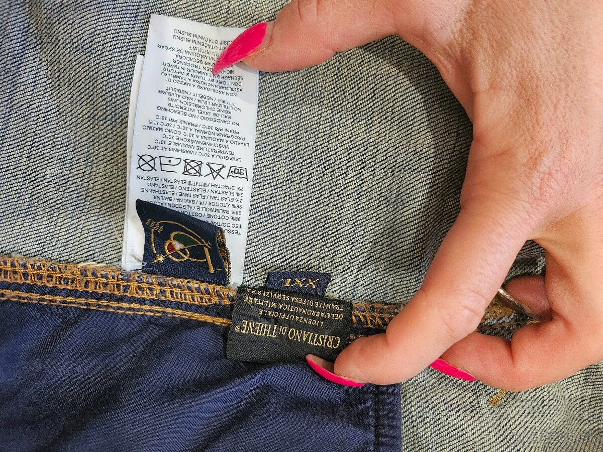 Pánska riflová bunda Aeronautica Militare - 3