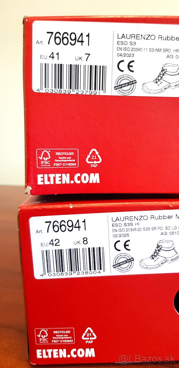 Pracovná obuv ELTEN Laurenzo RuberMid ESD S3S - 3