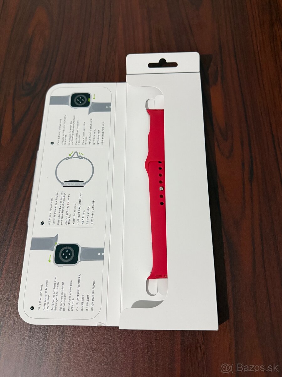 Apple watch Sport Band 45mm náramok-PRODUCT RED-ZNÍŽENÁ CENA - 3