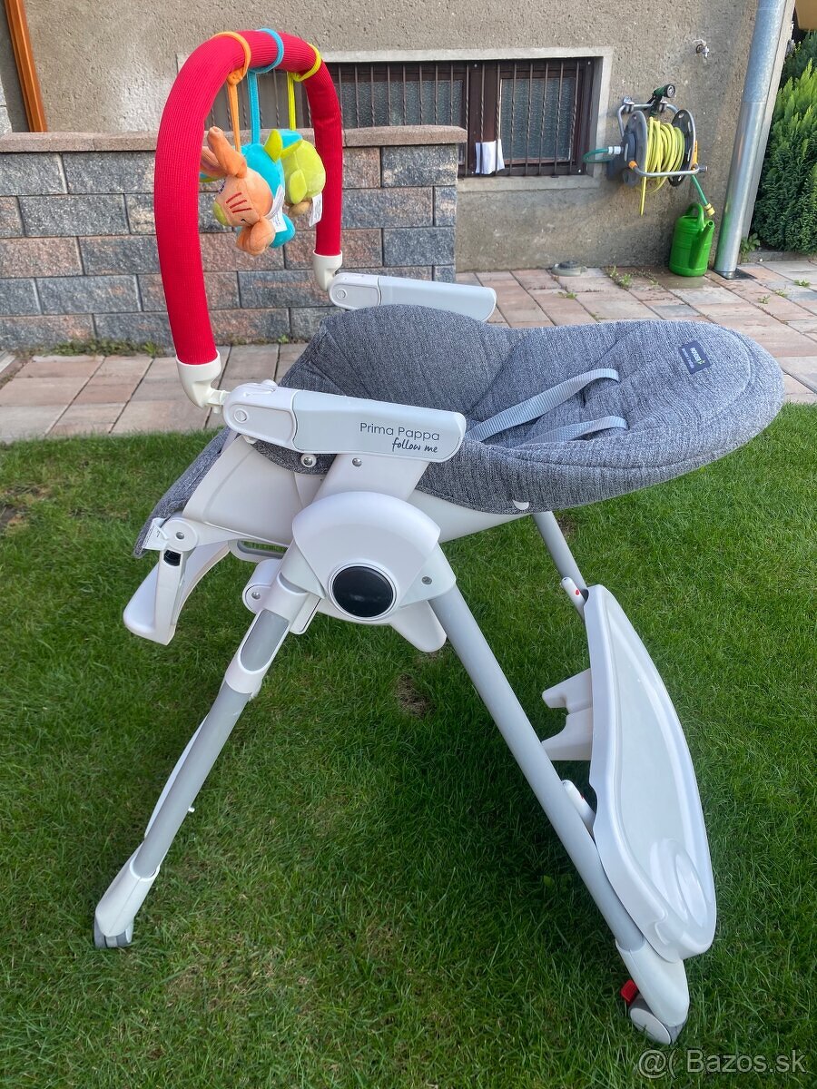 Detska stolička Peg Pérego Prima Pappa Follow Me + hrazda - 3