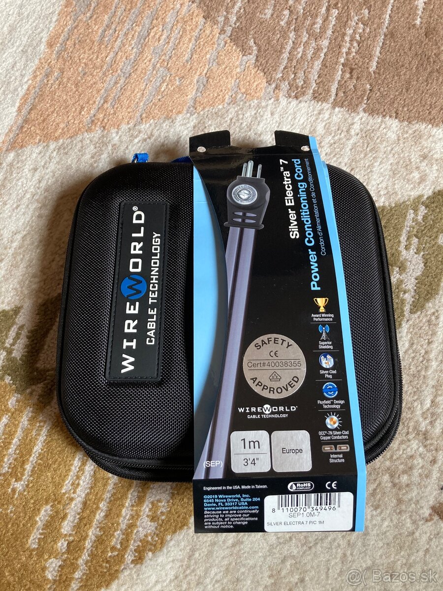 Zdrojový kábel Wireworld Silver Electra 7 - 3
