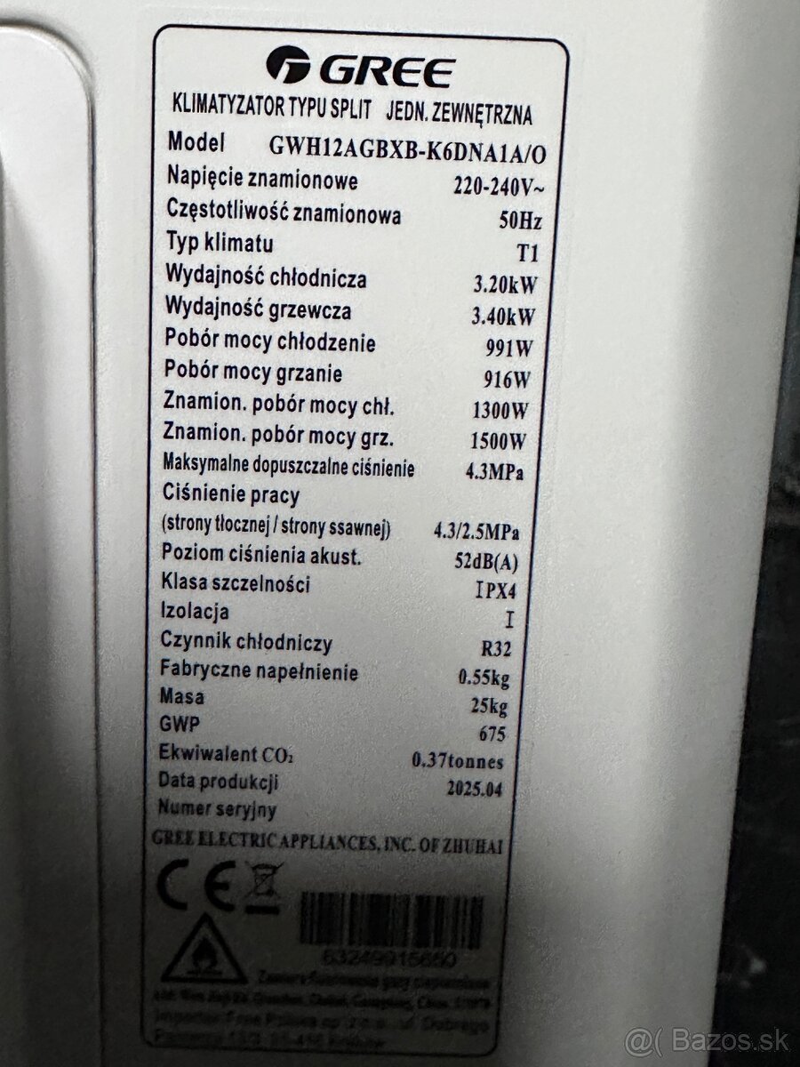 Klimatizacia GREE PULAR 3,2KW - 3