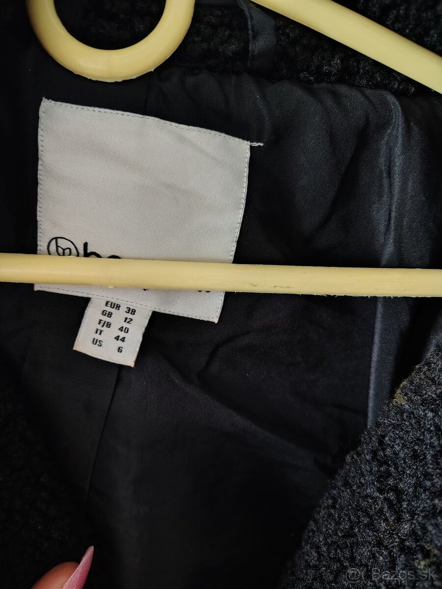 Teddy čierny kabát - 3