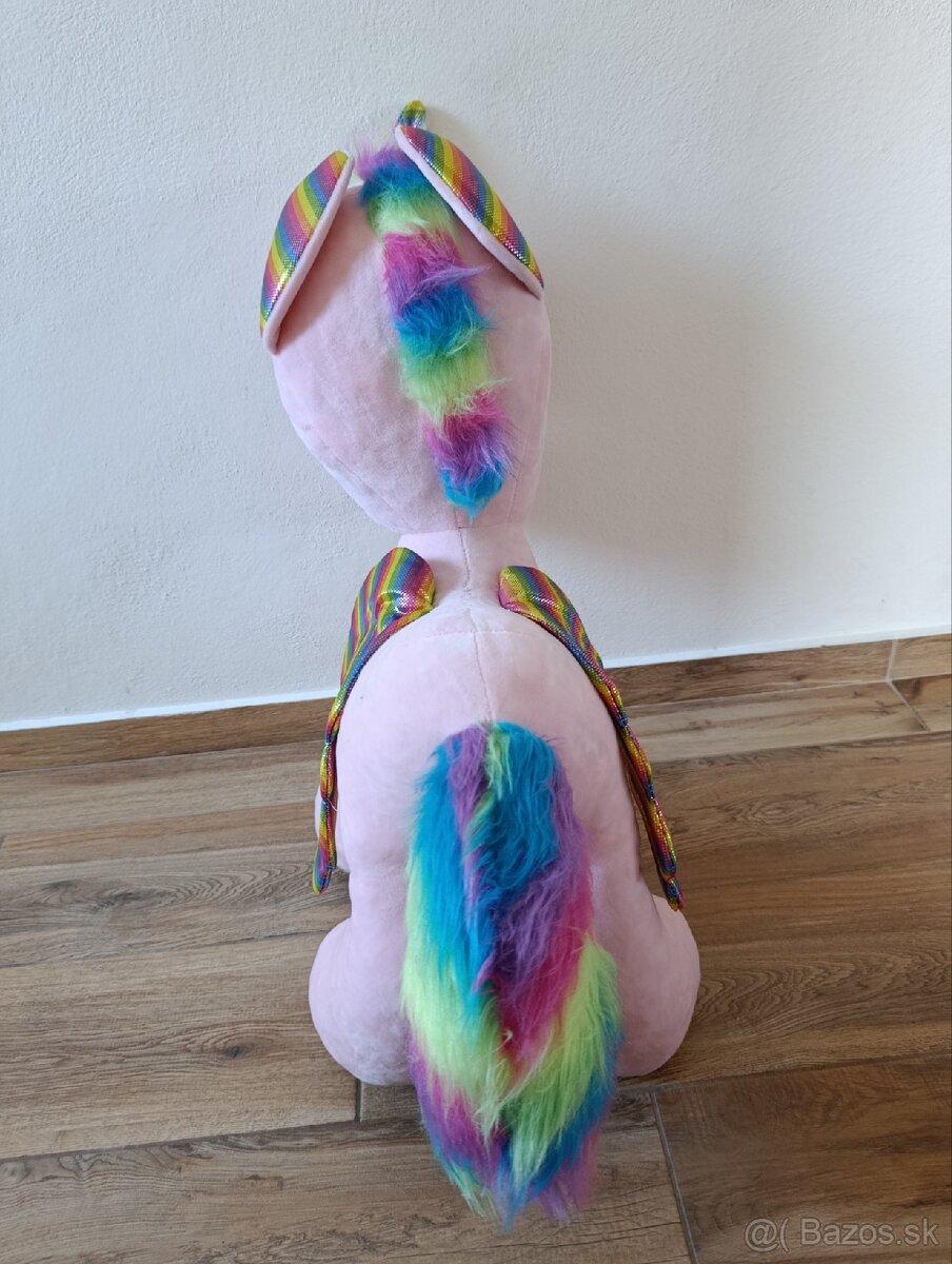 Plyšový ružový veľký jednorožec - 3