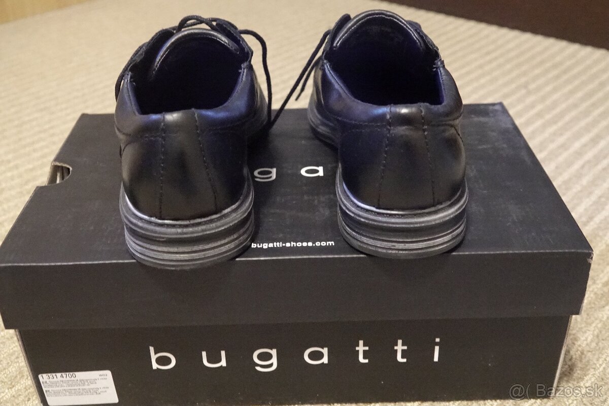 Čierne pánske spoločenské topánky Bugatti č.41 nové - 3