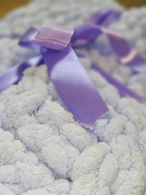 Puffy deka - lila - 180 x 100 cm - 3