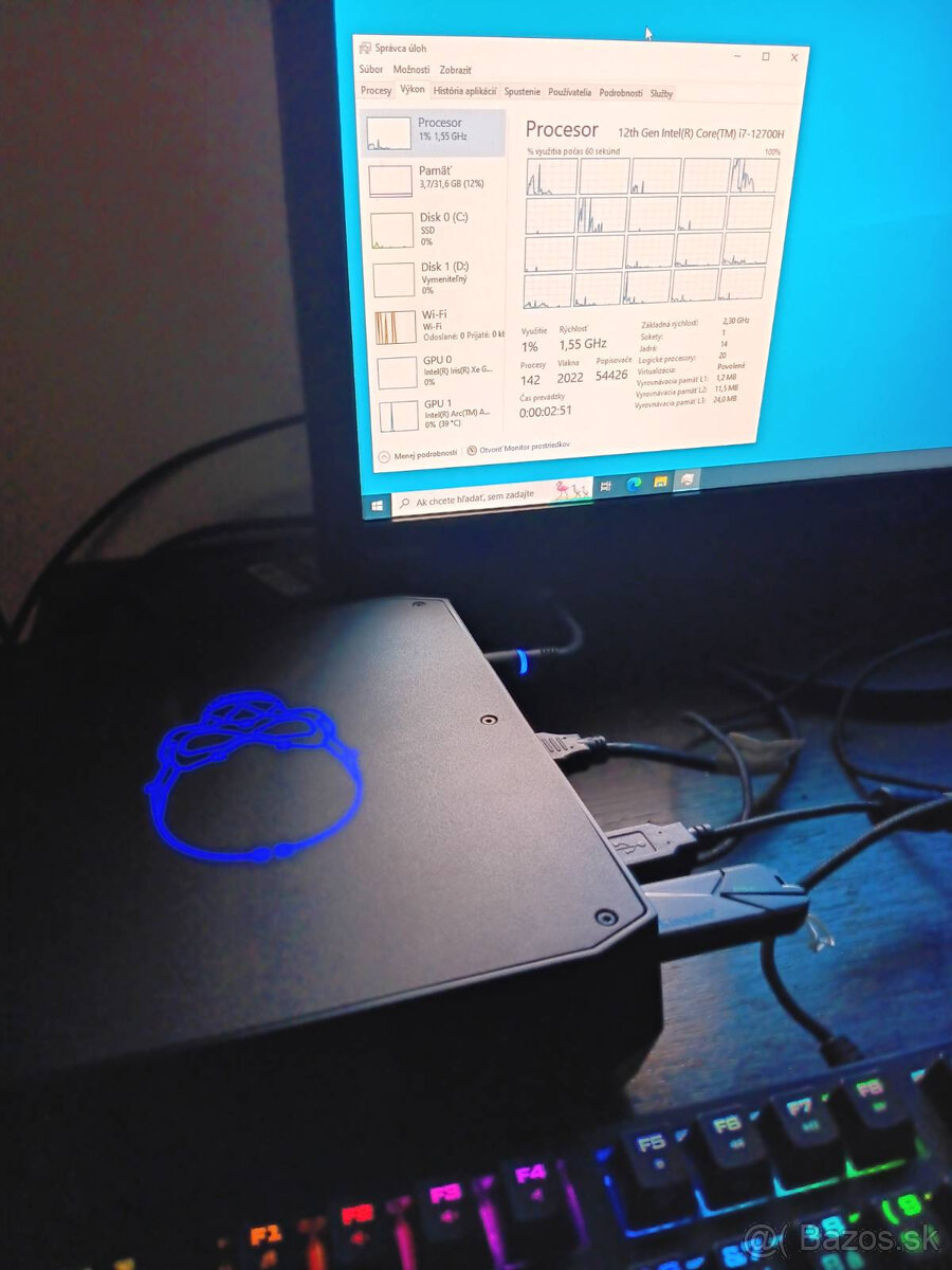 Herný Mini PC i7-12700H/32GB/16GB GPU/2TB NVMe - 3