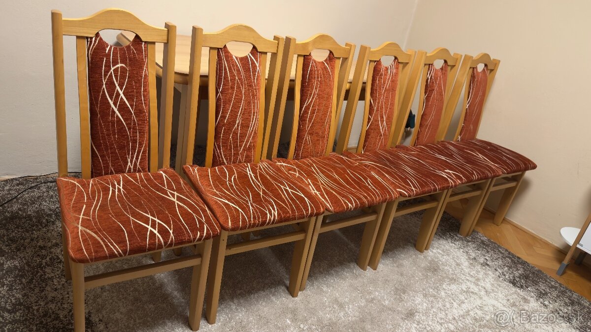 Jedálenský stôl + 6 stoličiek - 3