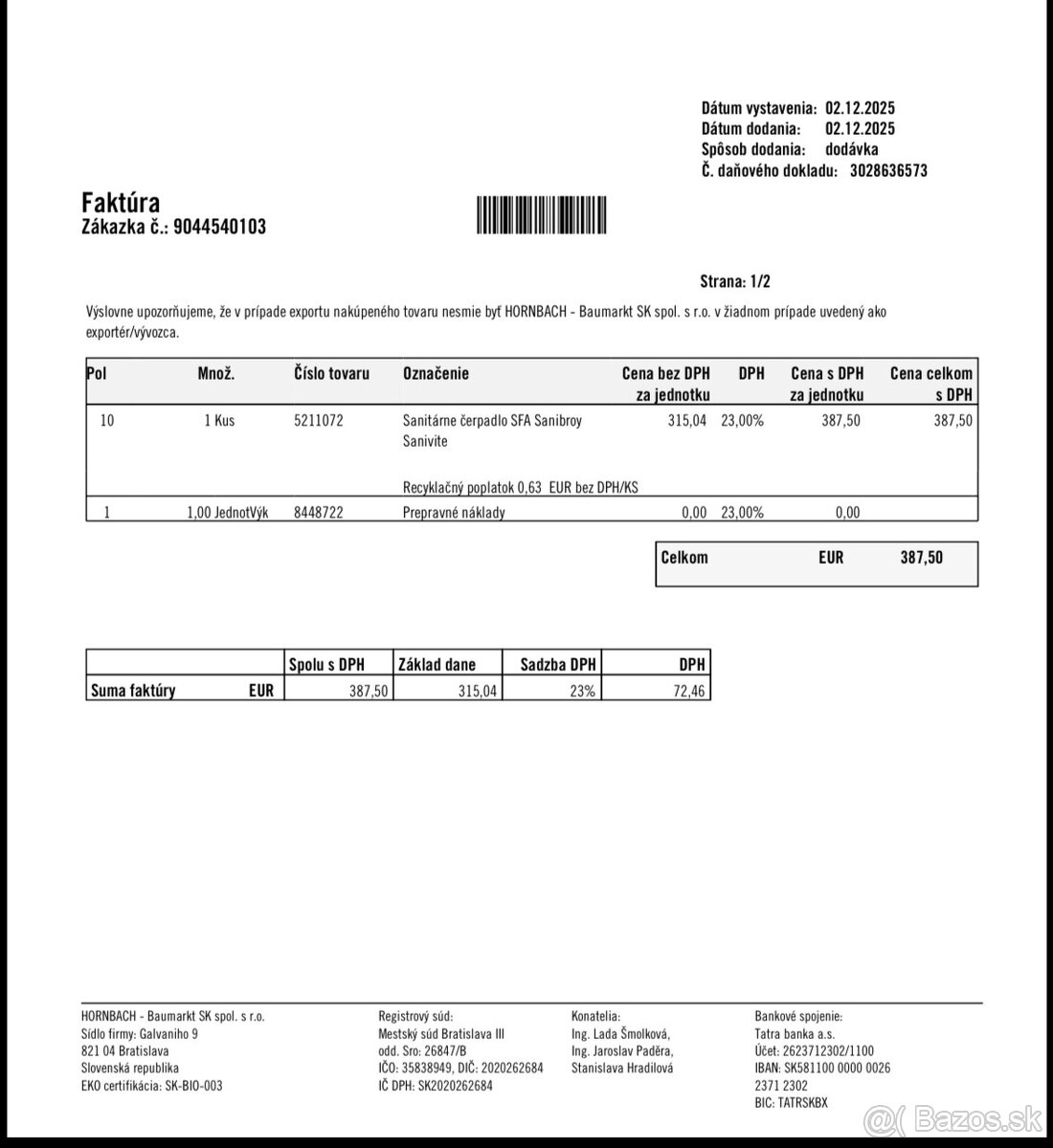 Sanitarne čerpadlo - 3