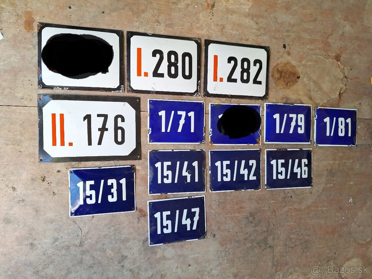 Smaltované čísla - 3