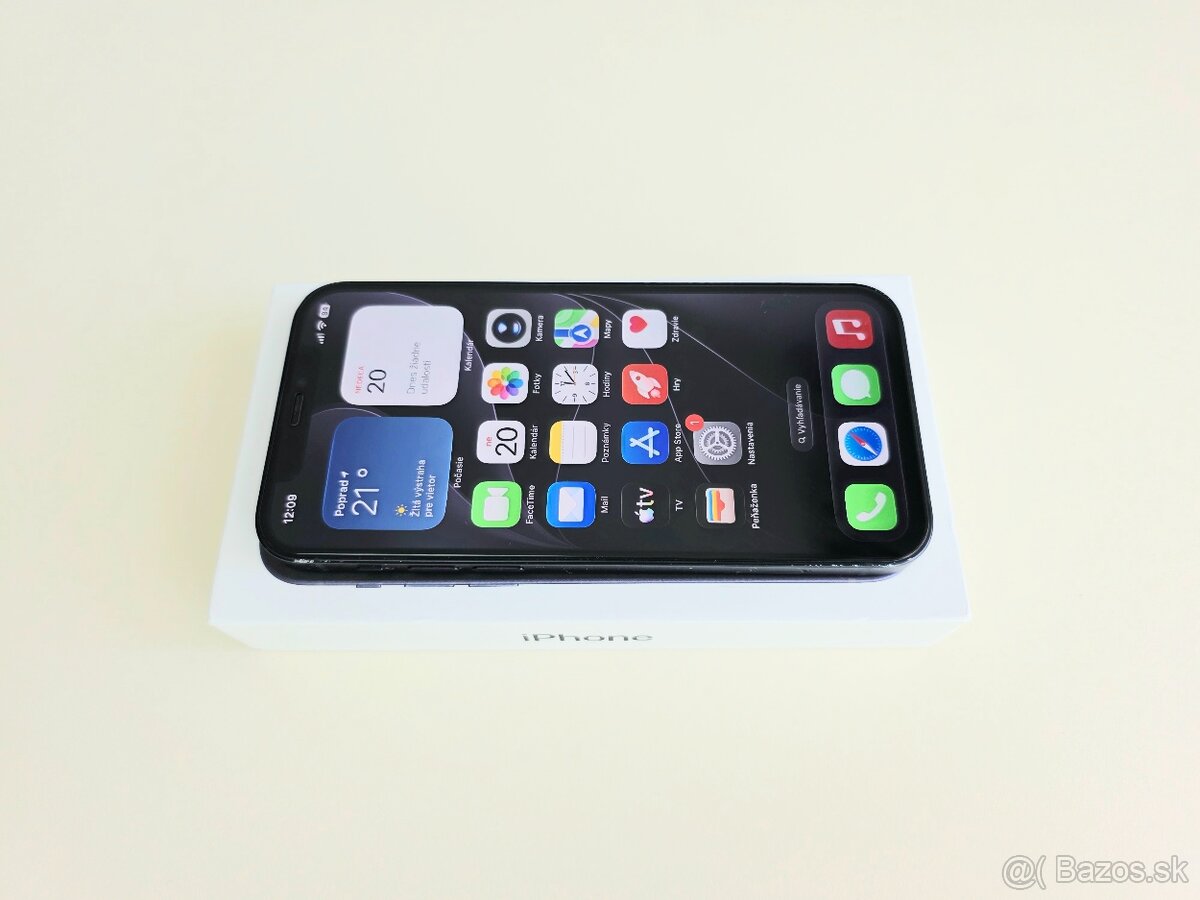 APPLE IPHONE 12 128GB BLACK BATERKA 100% - 3