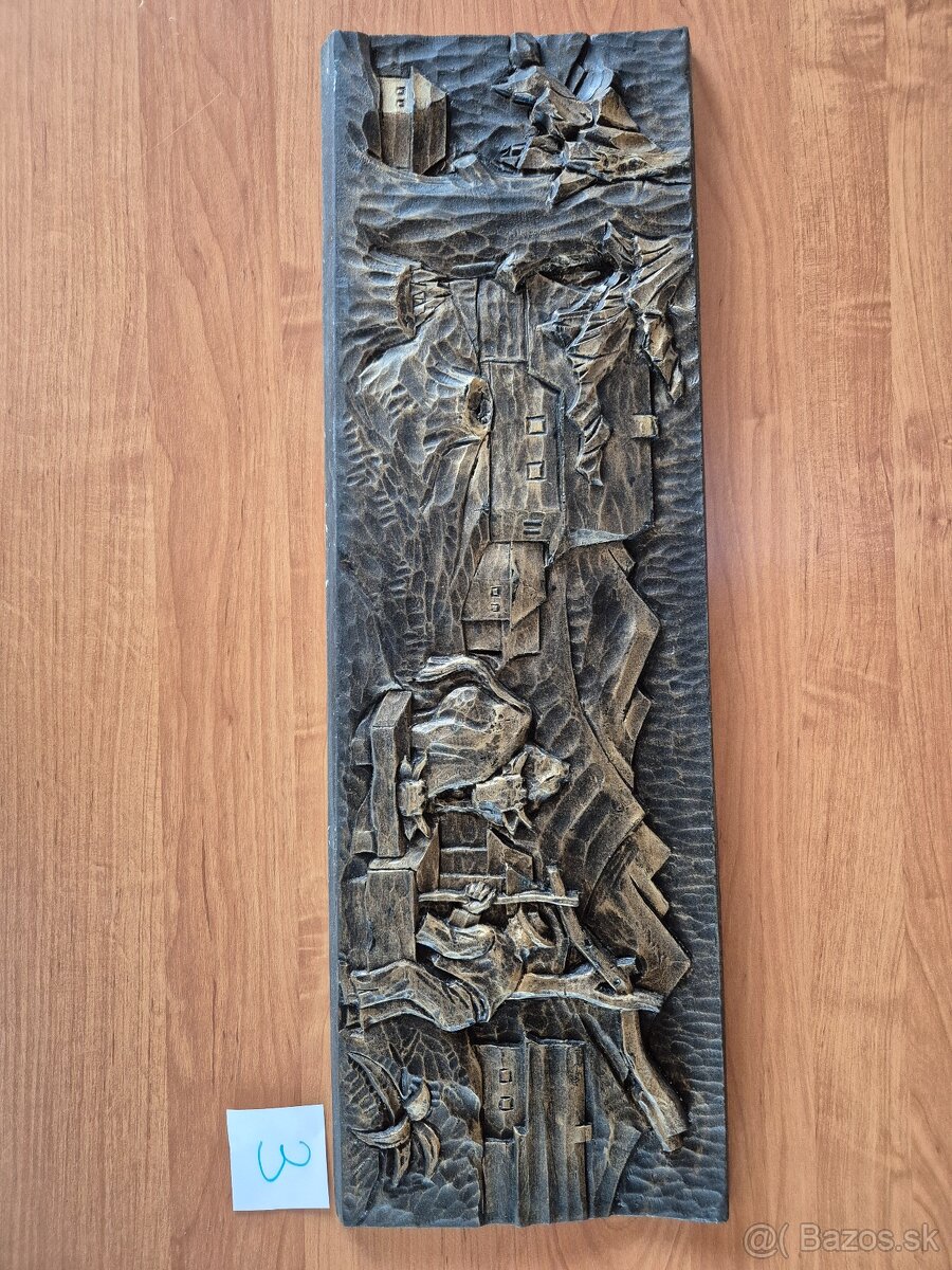 Retro plastiky na stenu - 3