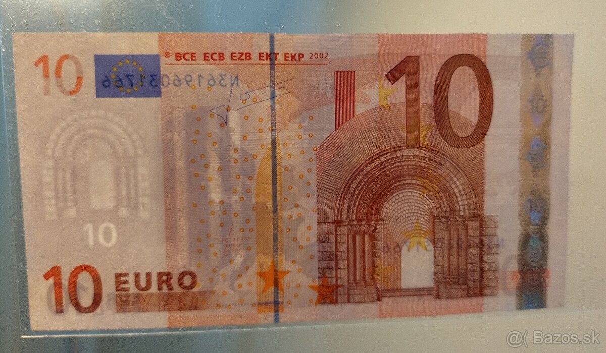 10 euro bankovka 2002 - 3