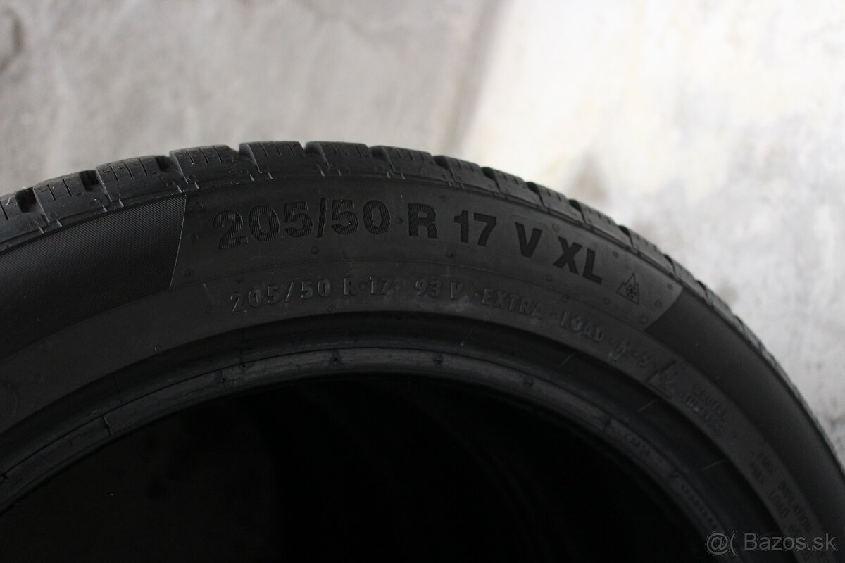 CONTINENTAL..6MM..Zimne Pneumatiky..205/50 r17.CONTINENTAL.. - 3