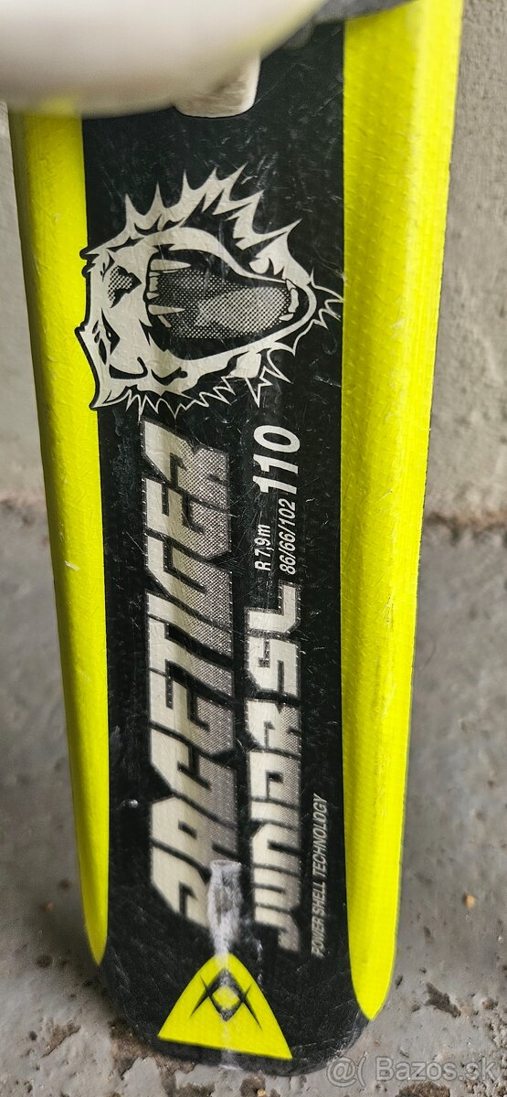 Detsky lyžiarsky set- lyze 110, lyziarky, palice - 3