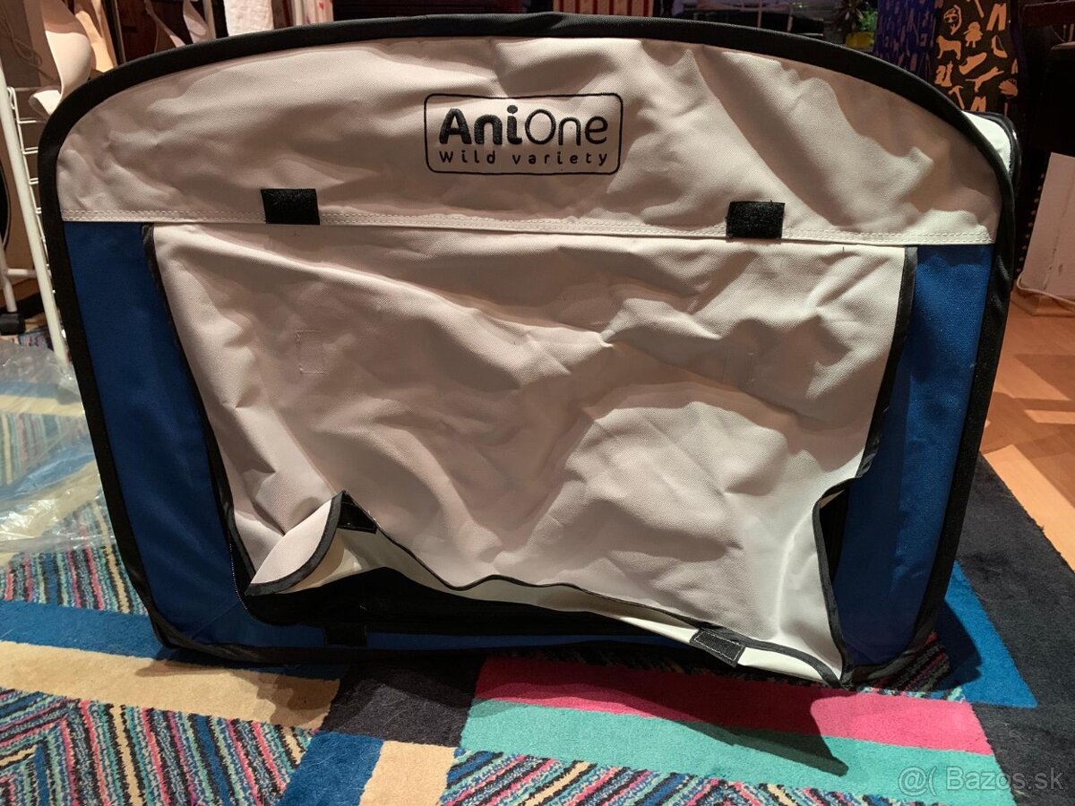 Skladací domček pre psa (mačku) - modrý - 3