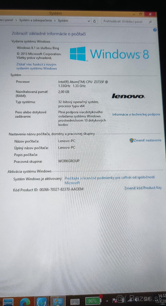 2x tablet Lenovo MIIX 3-830 - 3