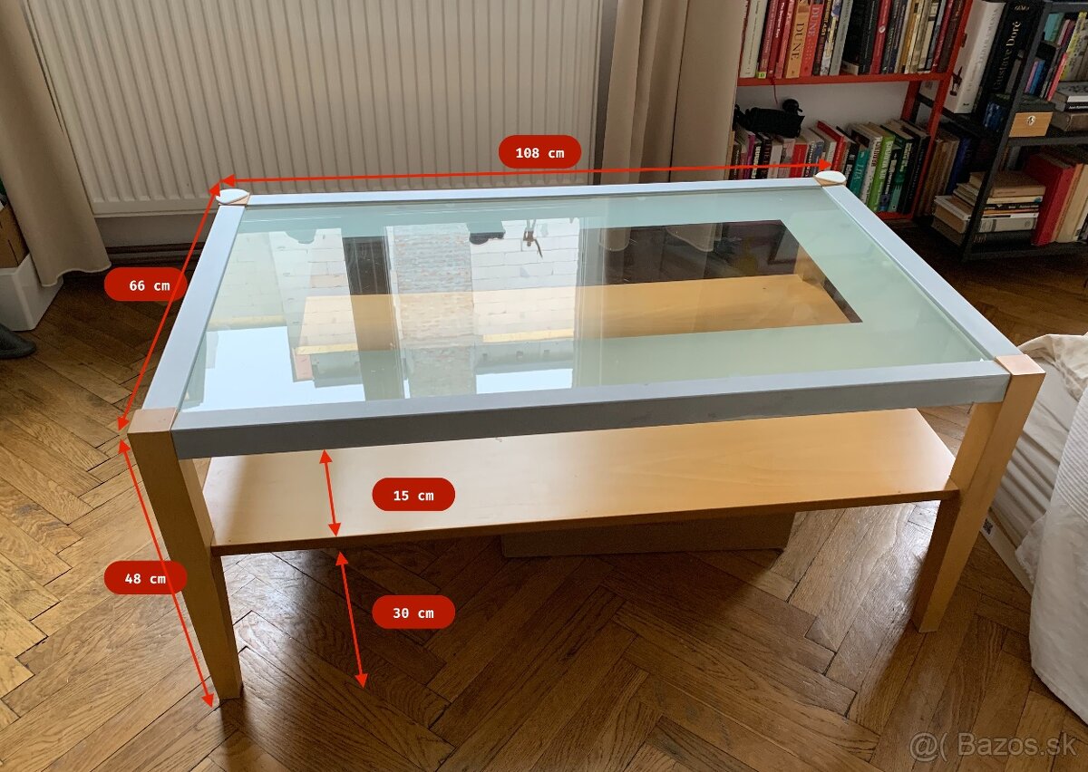 Sklenený konferenčný stolík - 3