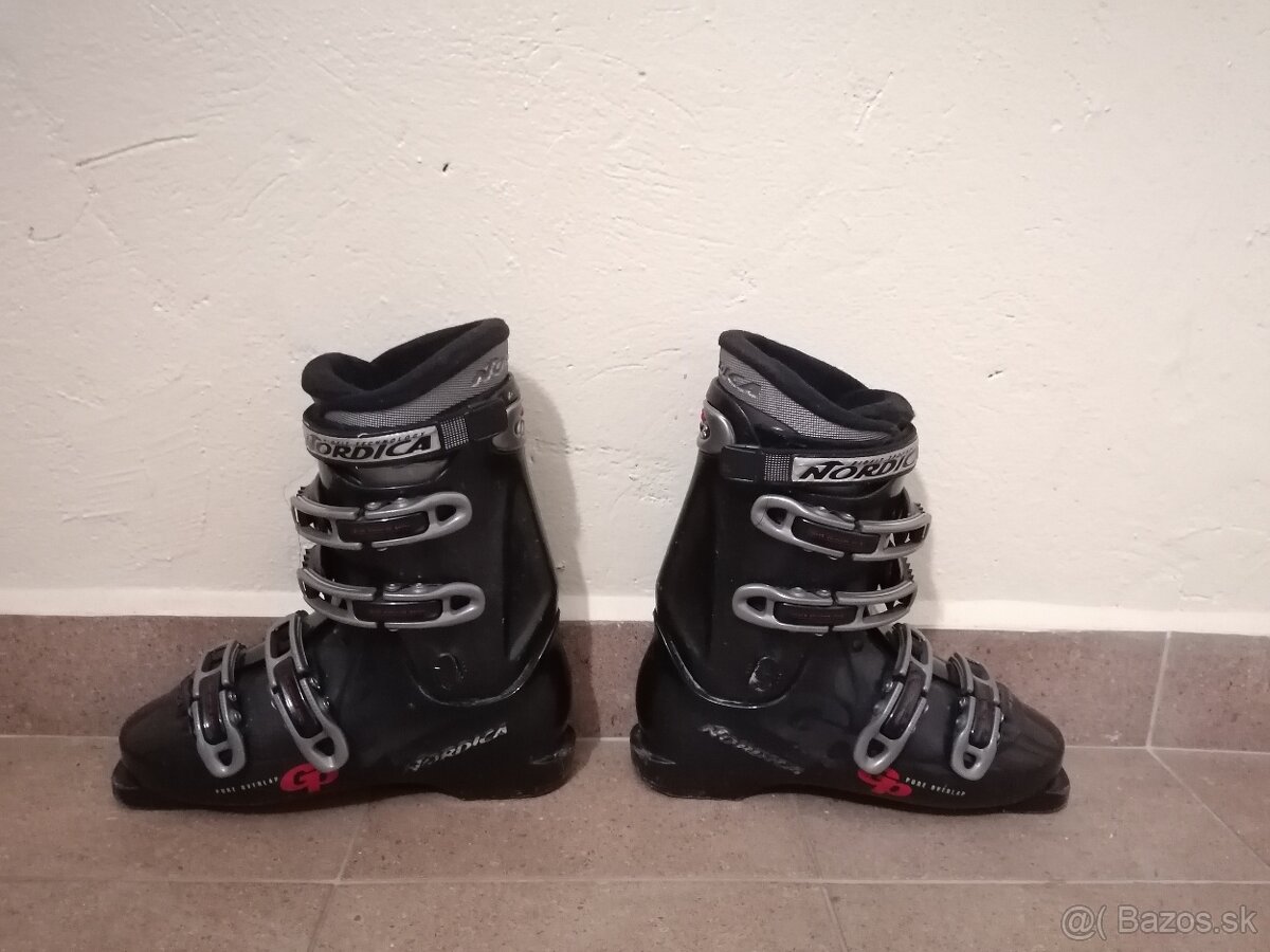 Lyže 156cm + lyžiarky - 3