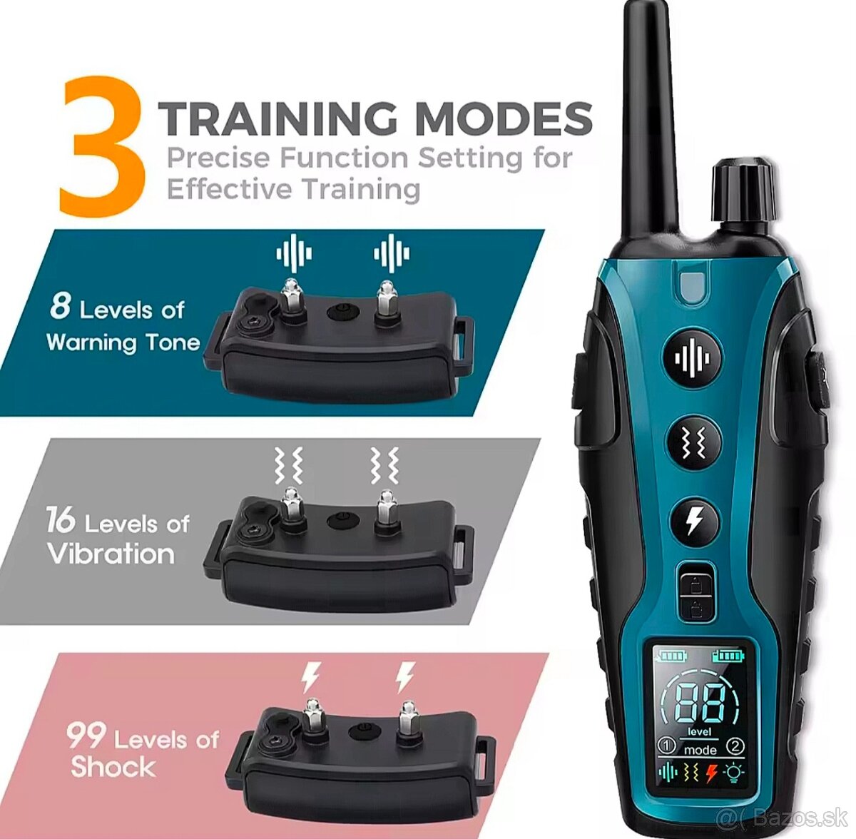 Profi Elektrický výcvikový obojok RS3 PRO. - 3