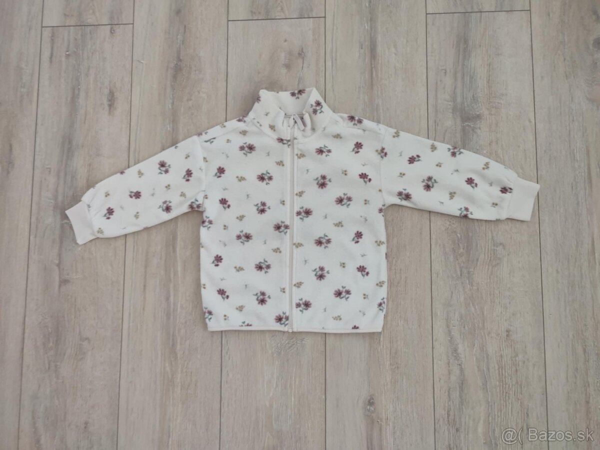 H&M flísová bunda, kvety - 3
