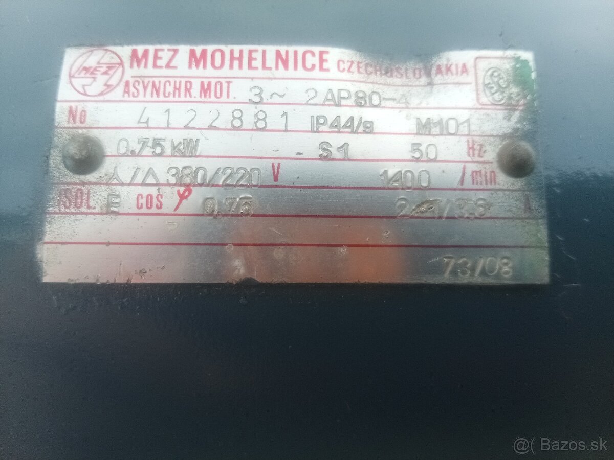 Elektromotor 0,75kW , 1400ot. - 3