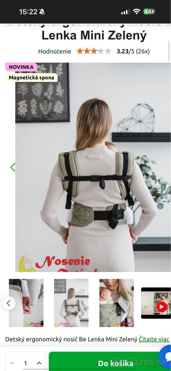 ergonomický nosič BeLenka - 3