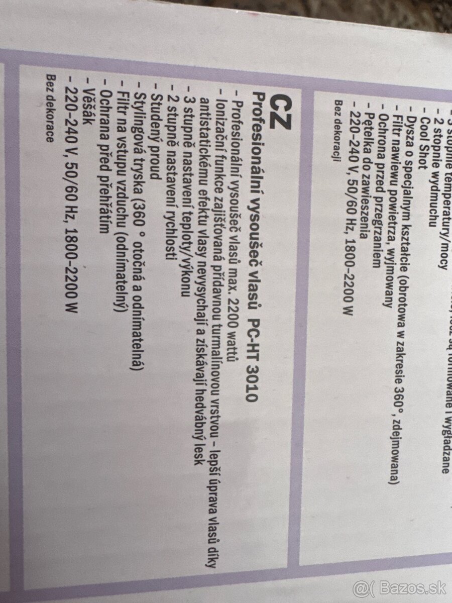 Fen na vlasy novy - 3