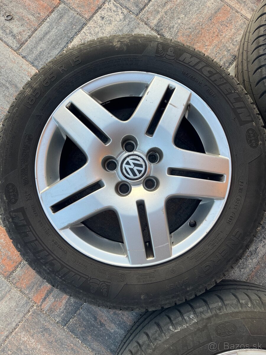 Vw disky 5x100 R15 s pneu 185/65/15 - 3