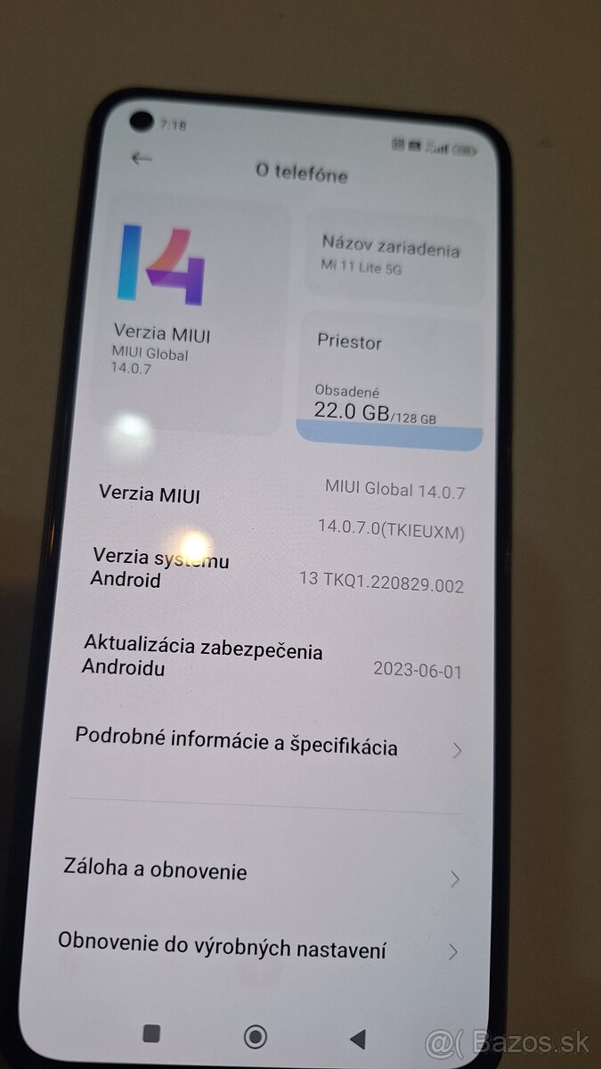 xiaomi mi 11 lite 5g 6/128GB android 13 miui14 - 3