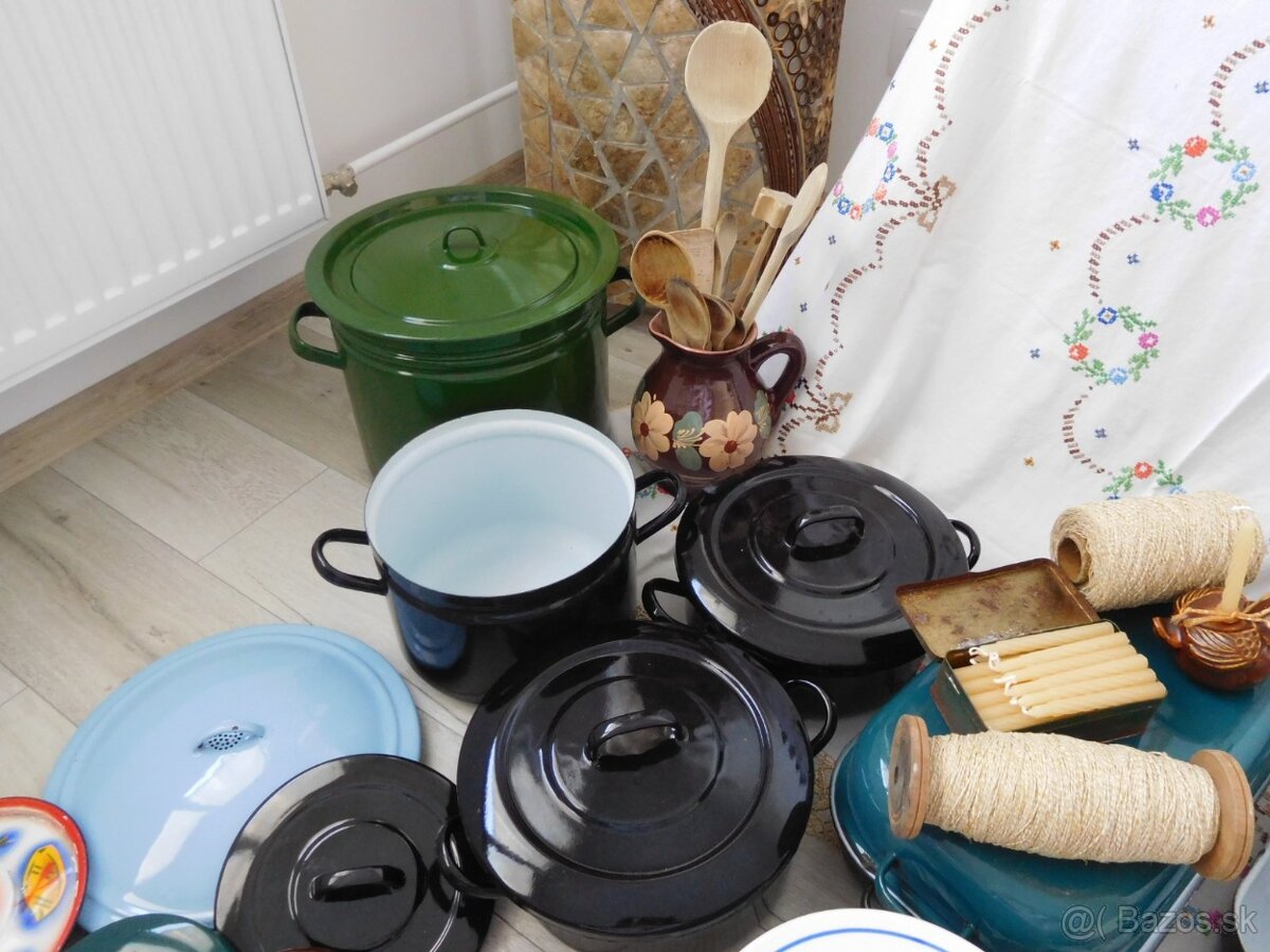 Smaltované na chalupu-do kuchyne - 3