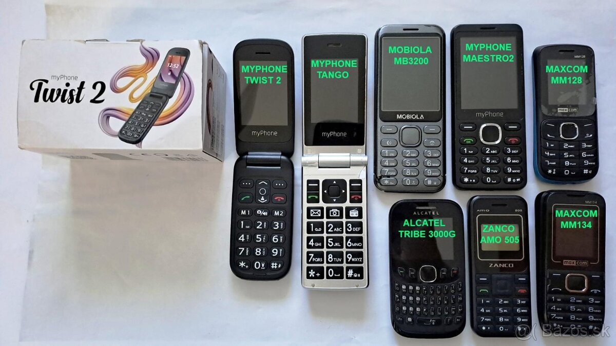 Klasické Tlačidlové Senior Mobily Veľký Display Dual Sim - 3