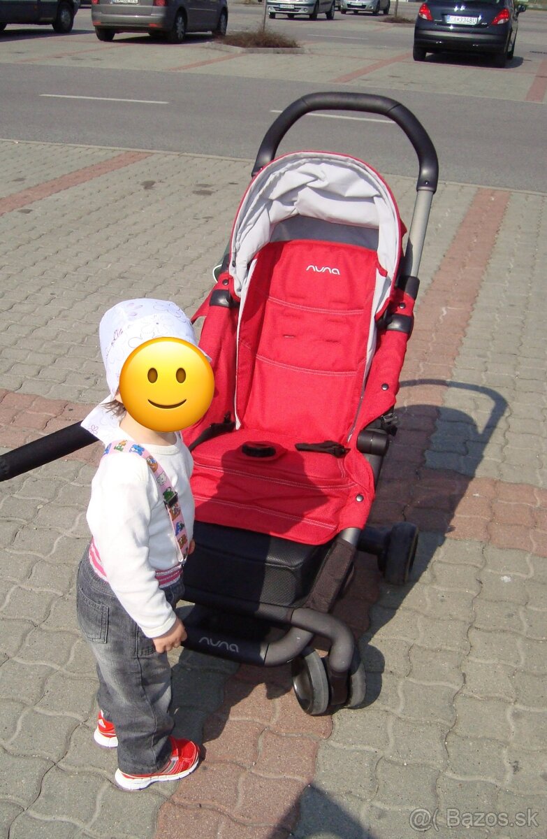 Kočík Nuna športový – červený, výborný stav - 3