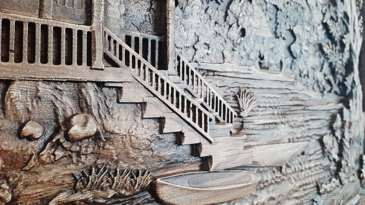 Drevený obraz 100×80cm.hr.4cm - 3