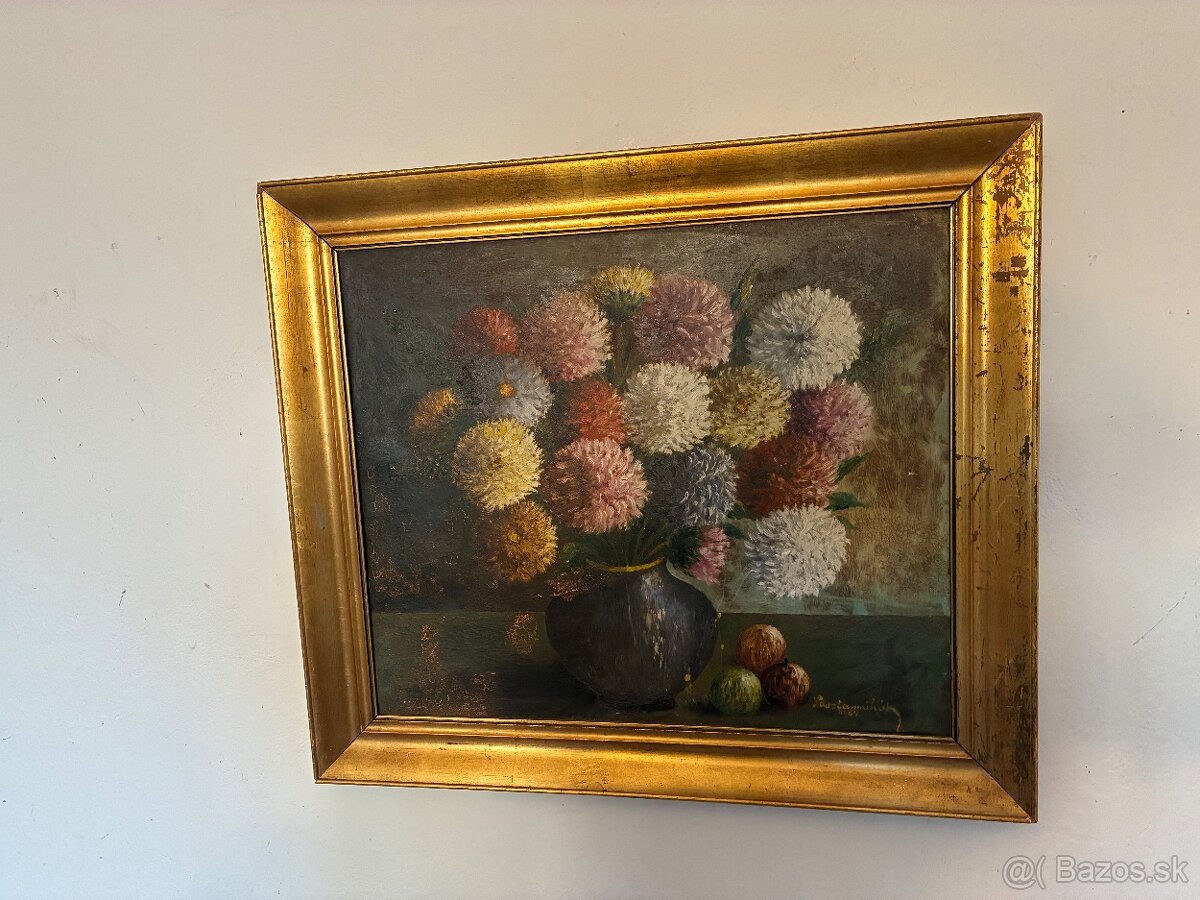 Olejomaľba na doske - 3