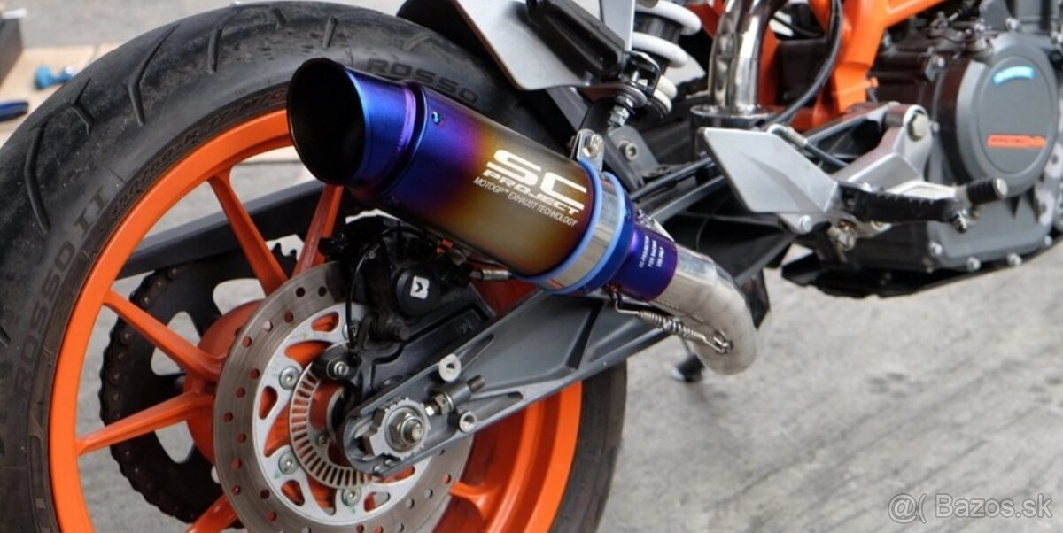 Na  predaj  Športový ladený univerzálny nerezový moto výfuk - 3