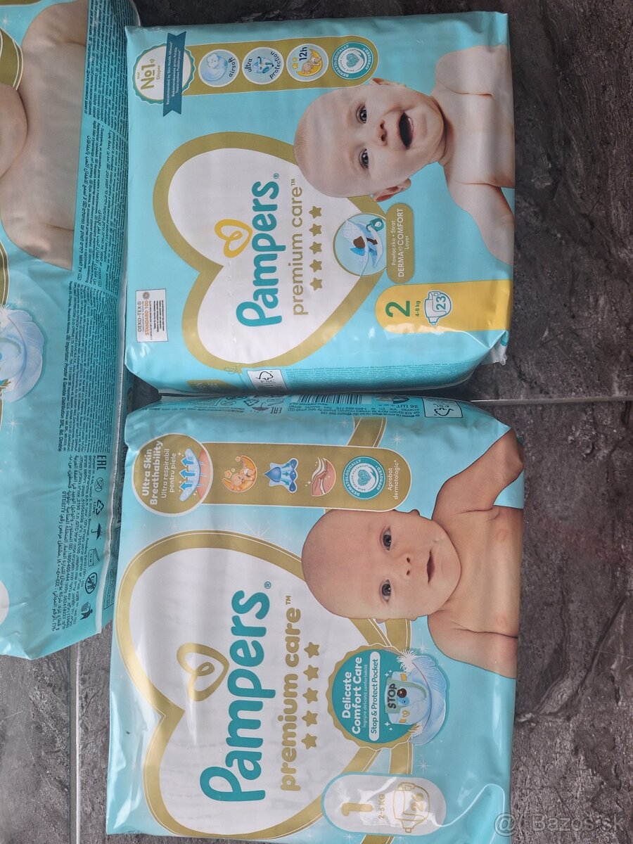 Pampers premium care 1 a 2 - 3