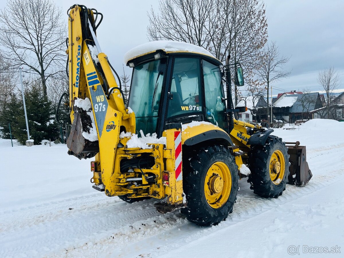 Predám Traktorbager Komatsu WB97S - 3