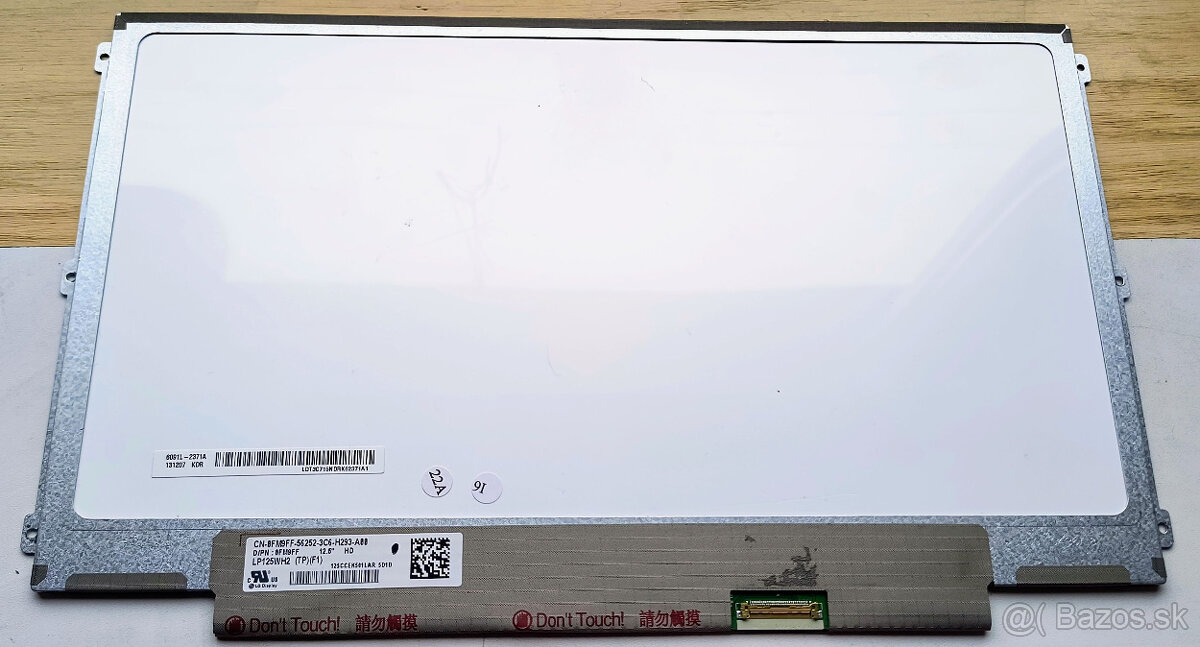 LCD display pre notebook 12.5" 1366x768 WXGA 30pin eDP Slim - 3