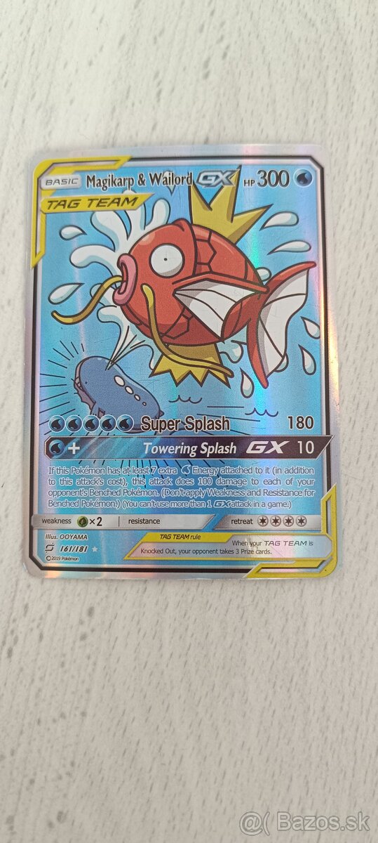 Pokémon karta Magikarp & Wailord GX č. 161/181 - 3