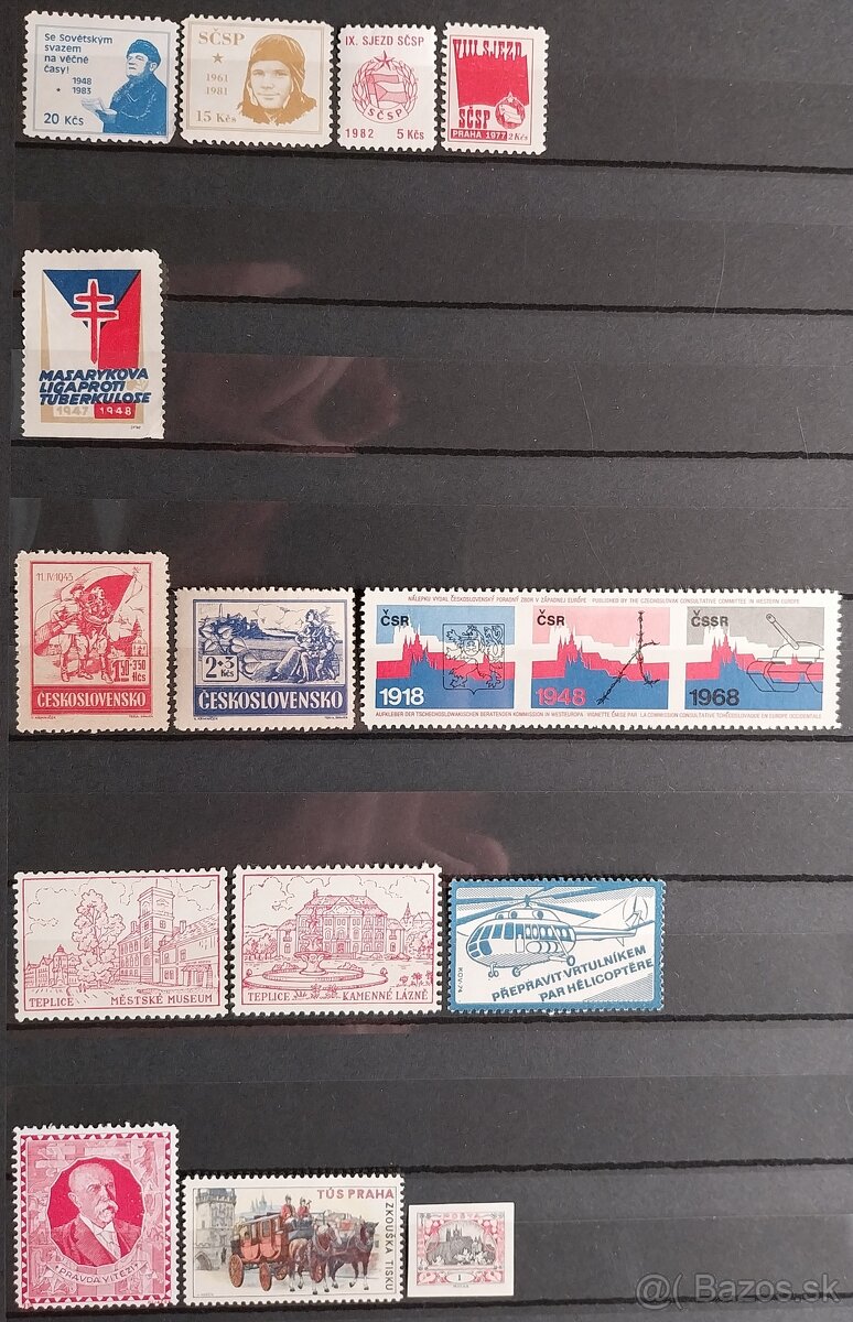 Zálepky a iné známky – ČESKOSLOVENSKO - 3