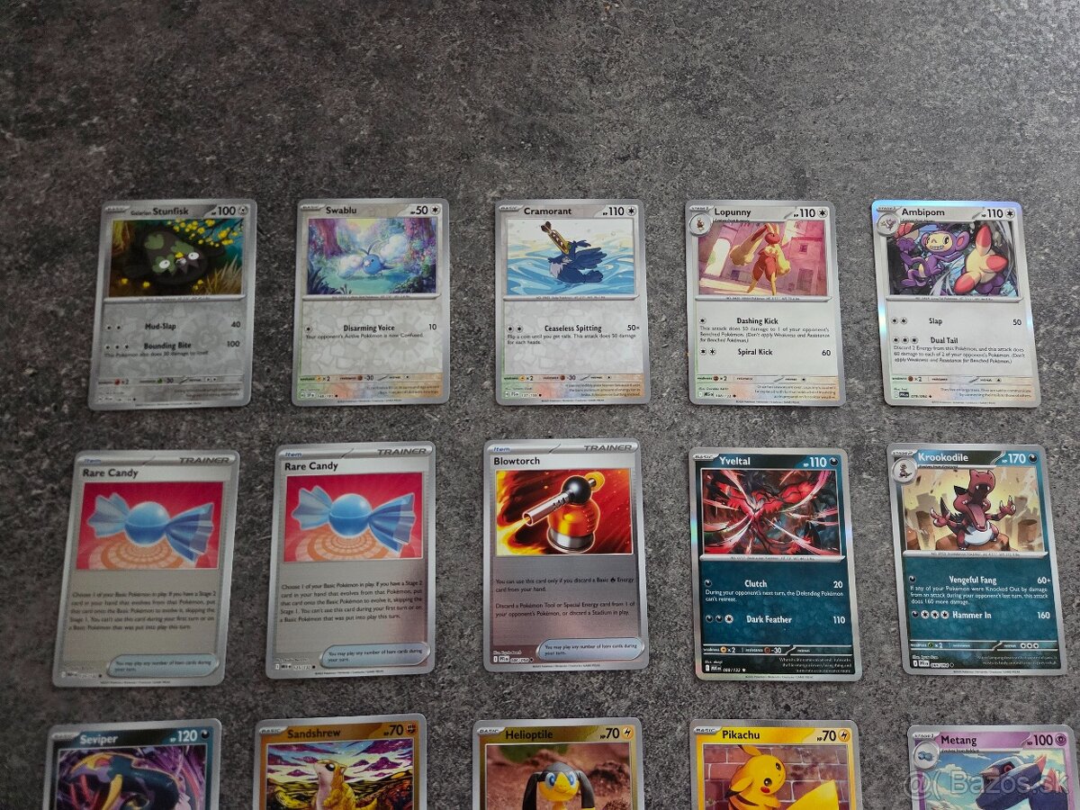 Pokemon karty HOLO - 3