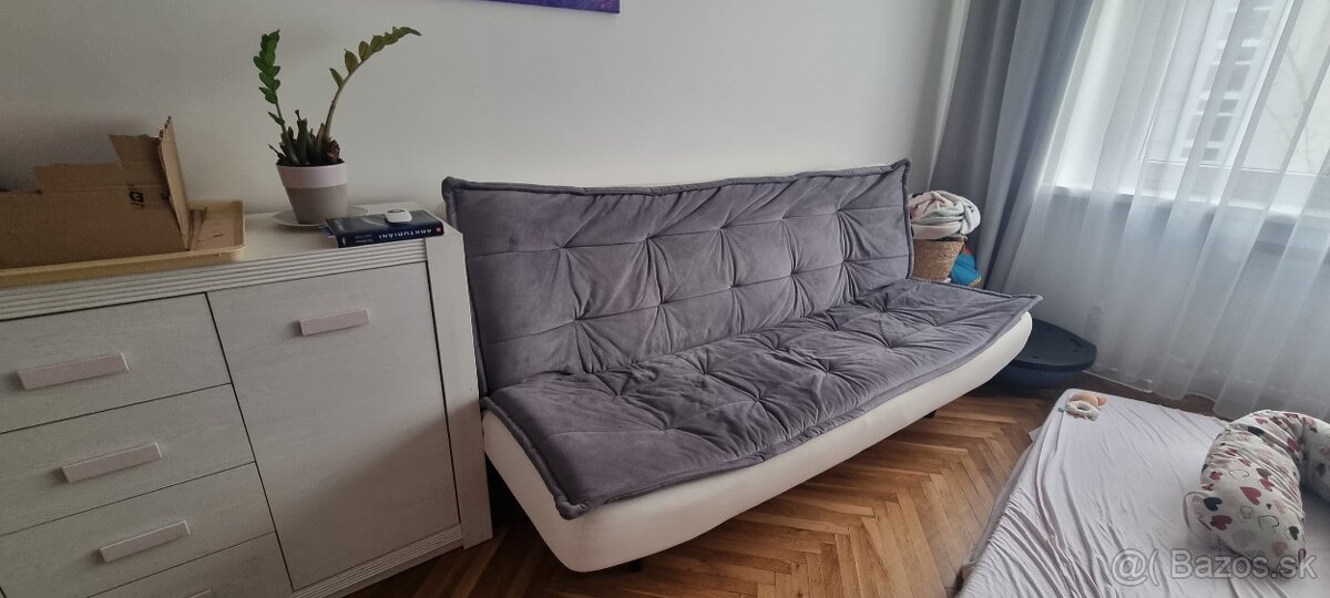 Gauč sivo-kremový - 3